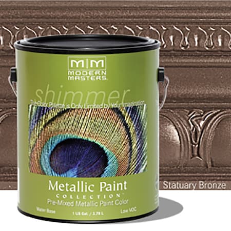 Modern Masters 1 Gal Modern Masters ME190 Statuary Bronze Decorative Metallic Paint ME190